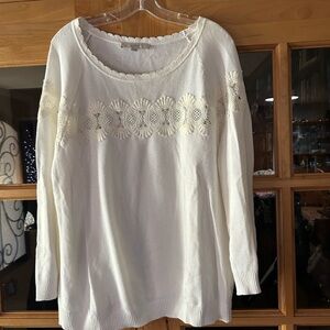 Loft flower pattern sweater